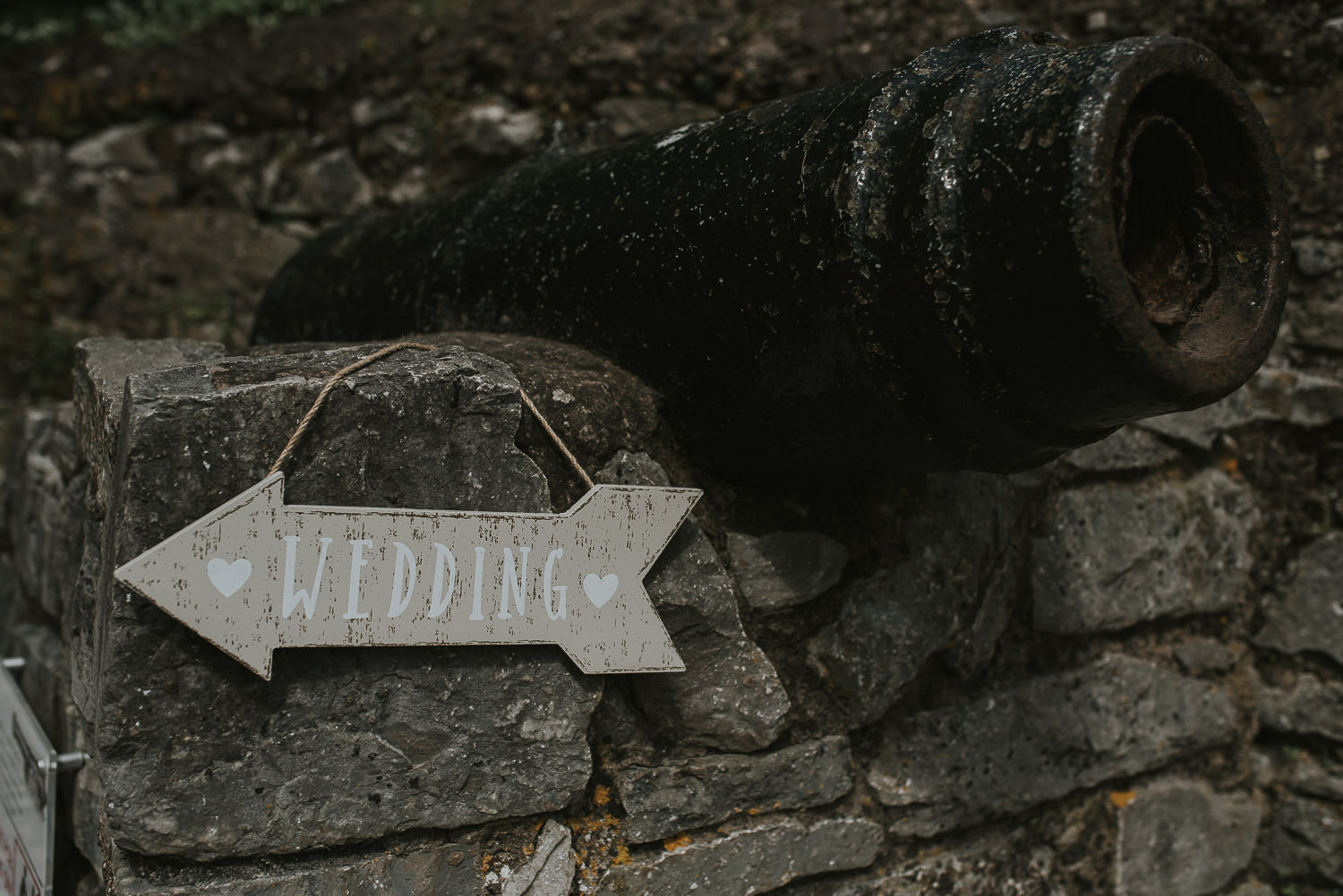 sign for the wedding
