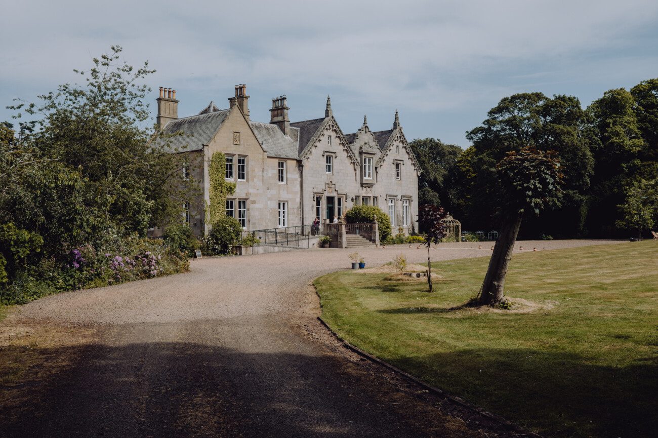 Approach to Netherbyres House