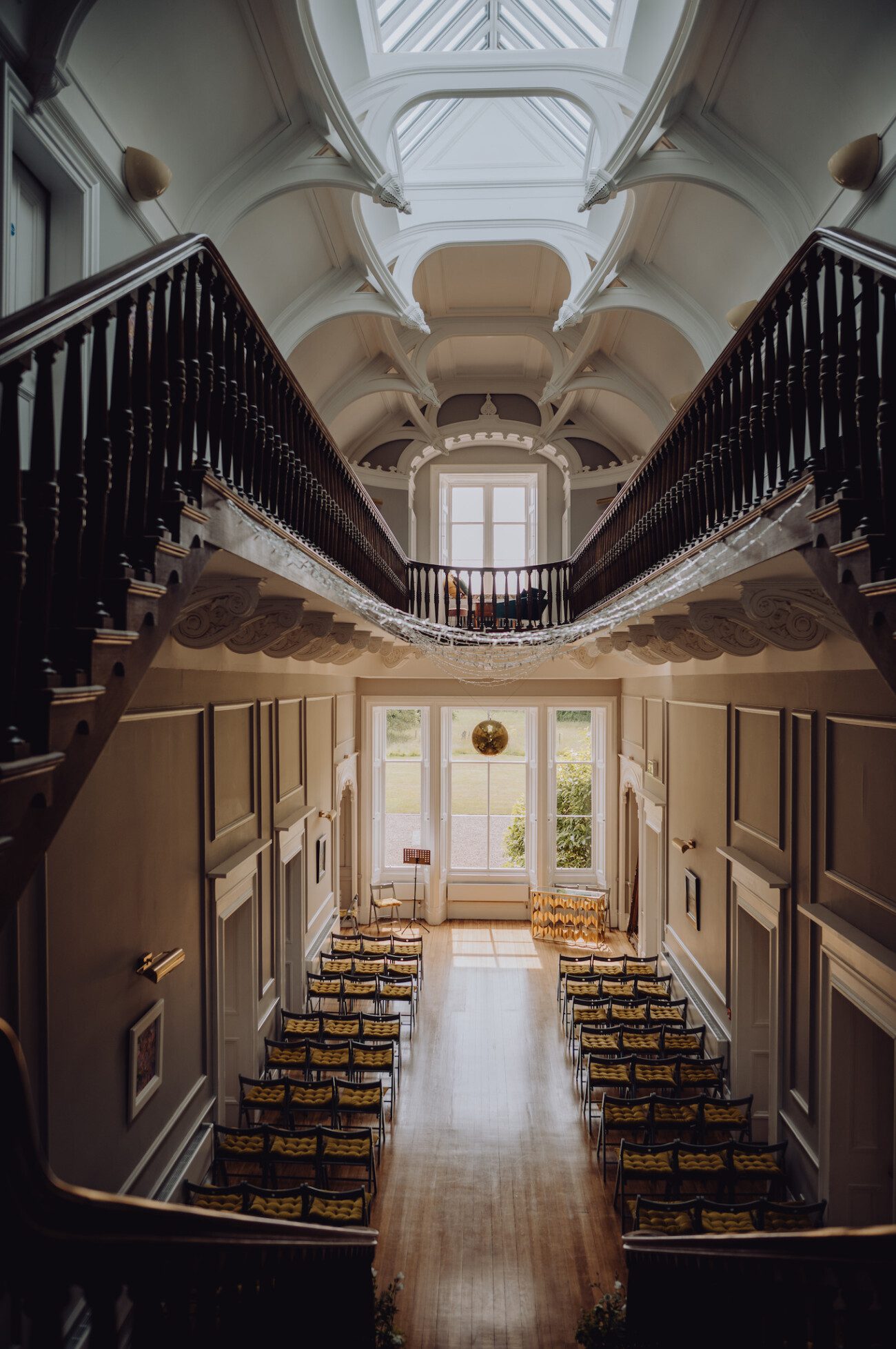 Great hall at Netherbyres House